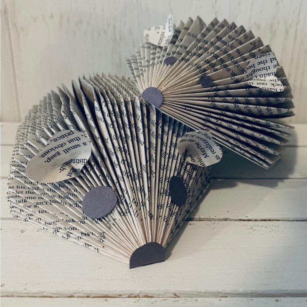 Hand Folded Hedgehogs, gifts, animal, folded books